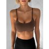 Hnědá sportovní jóga podprsenka KOWALA (Veľkosť M)