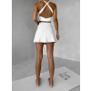 Krémová športová krátka sukňa ALORION