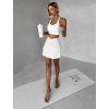 Krémová sportovní krátká sukně ALORION (Veľkosť L)