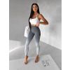 Šedé sportovní ombré legíny HIVANE s vysokým pasem (Veľkosť L)