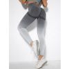 Šedé sportovní ombré legíny HIVANE s vysokým pasem (Veľkosť L)