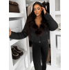 Čierna zimná bunda ZOLARI s kožúškom