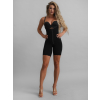 Čierny zoštíhľujúci sťahujúci korzet overal OLWENA