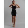 Černý zeštíhlující stahovací overal FELINA (Veľkosť L)