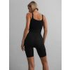 Černý zeštíhlující stahovací overal FELINA (Veľkosť L)