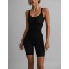 Černý zeštíhlující stahovací overal FELINA (Veľkosť L)