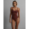 Hnědé zeštíhlující stahovací body YONDREL (Veľkosť L)