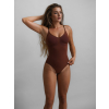 Hnědé zeštíhlující stahovací body YONDREL (Veľkosť L)