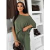 Khaki basic volný kalhotový komplet TREGOR (Veľkosť ONESIZE)