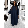 Modré džínové oversize maxi šaty FYNERA (Veľkosť M/L)