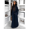 Modré džínové oversize maxi šaty FYNERA (Veľkosť M/L)