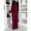 Vínový voľný nohavicový kostým KLAVONIX