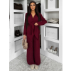 Vínový voľný nohavicový kostým KLAVONIX