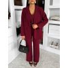 Bordó kostýmkový komplet HOULET s vestou (Veľkosť ONESIZE)