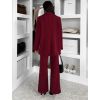 Bordó kostýmkový komplet HOULET s vestou (Veľkosť ONESIZE)