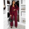 Bordó kostýmkový komplet HOULET s vestou (Veľkosť ONESIZE)