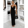 Čierne dlhé priliehavé šaty OVRIDA