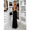 Čierne dlhé spoločenské šaty CAELINA