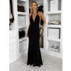 Čierne dlhé spoločenské šaty CAELINA