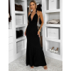 Čierne dlhé spoločenské šaty CAELINA