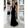 Čierne dlhé spoločenské šaty CAELINA