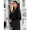 Čierny nohavicový kostým dámsky oblek CARISIA