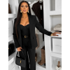 Čierny nohavicový kostým dámsky oblek CARISIA