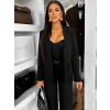 Čierny nohavicový kostým dámsky oblek CARISIA