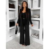 Čierny nohavicový kostým dámsky oblek CARISIA