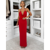 Červené dlhé priliehavé šaty OVRIDA