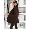 Tmavě hnědé elegantní basic sako SIRONA (Veľkosť ONESIZE)