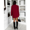 Bordó elegantní basic sako SIRONA (Veľkosť ONESIZE)