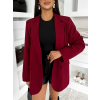Bordó elegantní basic sako SIRONA (Veľkosť ONESIZE)