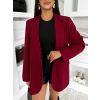 Bordó elegantní basic sako SIRONA (Veľkosť ONESIZE)