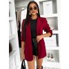Bordó elegantní basic sako SIRONA (Veľkosť ONESIZE)