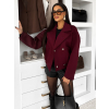 Vínová krátka bunda kabátik ESTERO