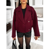 Vínová krátka bunda kabátik ESTERO