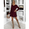 Bordó áčkové jesenné šaty HYNORA