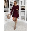 Bordó áčkové podzimní šaty HYNORA (Veľkosť ONESIZE)