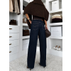 Tmavě modré high waist džíny DENVIRA (Veľkosť L)