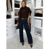 Tmavě modré high waist džíny DENVIRA (Veľkosť L)
