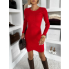 Červené rebrované šaty KOREZA