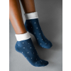 Modré bodkované teplé ponožky SCENTED