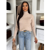 Béžový sveter XANDRIA s rolákom