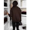 Hnědá stylová bunda KARELAA (Veľkosť ONESIZE)