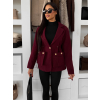 Vínový elegantný vypasovaný kabátik RALORIEN