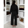Čierny dlhý bavlnený oversize overal JAVAILA