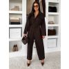 Hnědý dlouhý bavlněný oversize overal JAVAILA (Veľkosť ONESIZE)