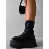 Černé kotníkové boty WINTERO na platformě (Veľkosť 36)