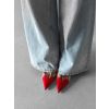 Červené elegantní lodičky na podpatku FYNORY (Veľkosť 36)